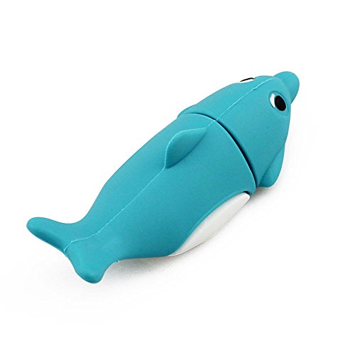 Chuyi Novelty 32Gb Usb Flash Drive Dolphin Shape Memory Stick Thumb Drive Gift #TOP2