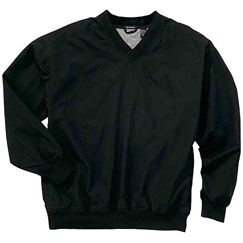 River's End Mens Lined Microfiber Windshirt Casual Outerwear Athletic - Black - Size S