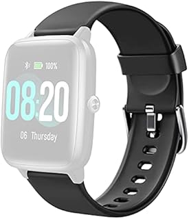 Delvfire ID205L Replacement Strap Set compatible with LETSCOM, Letsfit, LIFEBEE, Willful and TEMINICE Smart Watches. Model No. ID205, ID205L, ID205G, ID205S, ID205U, SW021, SW025, Altair and Sirius