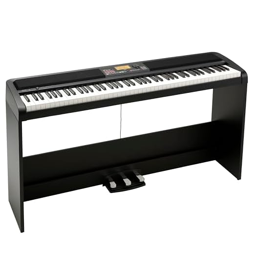 KORG XE20SP - Pianoforti Digitali con Accompagnamenti Styles, Supporto in Legno e 3 Pedali, 88 Tasti