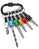 1/4 Inch Hex Shank Bits Holder - Portable Six Color Coded Light-weight Quick-change Screwdriver Bits