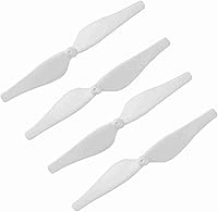 Vista 1 de Juego de 4 pares de cuchillas de hélice, juego de repuesto de hélice de dron ligero de fibra de carbono para DJI Tello (blanco)