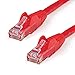 Price comparison product image StarTech.com 7m CAT6 Ethernet Cable - Red CAT 6 Gigabit Ethernet Wire -650MHz 100W PoE++ RJ45 UTP Category 6 Network/Patch Cord Snagless w/Strain Relief Fluke Tested UL/TIA Certified (N6PATC7MRD)