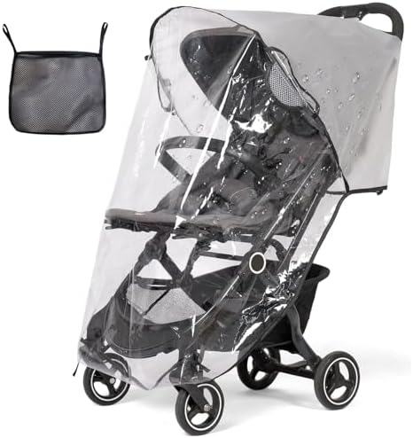 Plástico Lluvia de Silla Paseo Universal Protector de Lluvia para...