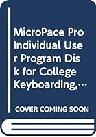 MicroPace Pro Individual User Program Disk for College Keyboarding, 14E 0538722274 Book Cover