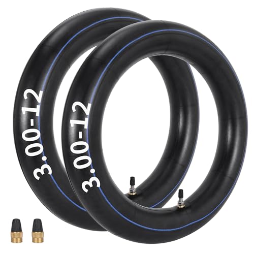 3.00-12 80/100-12 Inner Tube For Kawasaki Yamaha SSR XR CRF 50 70 KLX110 Suzuki 110cc 125cc 90cc DRZ110 Honda 65SX QG-214 RFZ JR80 RM50 PW80 Off Road Pit Dirt Bike Tube With TR4 Valve Straight 2Pcs