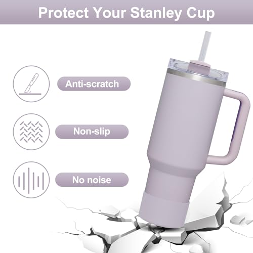 Image of Affute Protective Silicone Boot for Stanley Quencher H2.0 40 30 20 oz & IceFlow Flip 30 20 oz, BPA Free Anti-Noise Anti-Scratch, Stanley Cup Protector Sleeve Cover Boot
