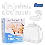 【Mehrfunktionen und Effektiv】Die Anti Schnarch Set kann die Luftzirkulation in der Nase fördern, was das Problem der verstopften Nase effektiv lösen kann, auch chronische oder allergische Rhinitis lindern. Zungenstabilisator können auch als Crunch-Schienen verwendet werden, Kann die Zunge und die Zähne wirksam schützen.