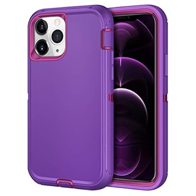 CHEERINGARY Compatible with iPhone 12 Pro Case Protective Shockproof Heavy Duty Anti-Scratch Cover for Men Women Full Body Protection Case Compatible with iPhone 12 Pro iPhone 12 6.1 inches Purple CHEERINGARY Compatible with iPhone 12 Pro Case Protective Shockproof Heavy Duty Anti-Scratch Cover for Men Women Full Body Protection Case Compatible with iPhone 12 Pro iPhone 12 6.1 inches Purple