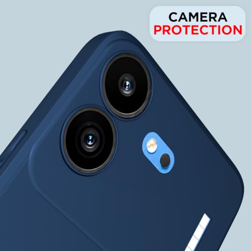 Image of Outlouders Back Cover for Nothing Phone 4b 5G | Camera Protection | Durable Soft Matte Silicone Bumper Case (Blue)