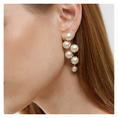 Boucles d'oreilles pour femmes légères perle anti-allergie - 3