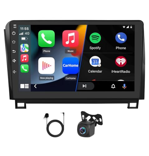 Image of 4+64G Double Din Radio for Toyota Tundra 2007-2013, 4 Core 10.1 Inch Android 14 Touch Screen Car Stereo for Sequoia 2008-2018 with Wireless Carplay Android Bluetooth GPS Backup Camera WiFi DSP SWC FM