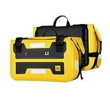 Bolsa Sillon Moto Bolsas Para Sillín De Motocicleta, Alforjas De Almacenamiento Para Equipaje, Bolsas Para Sillín De Motocicleta, Para Ya&ma&ha Para FJR1300 TRACER 900GT 9GT V-Star XV(Yellow)