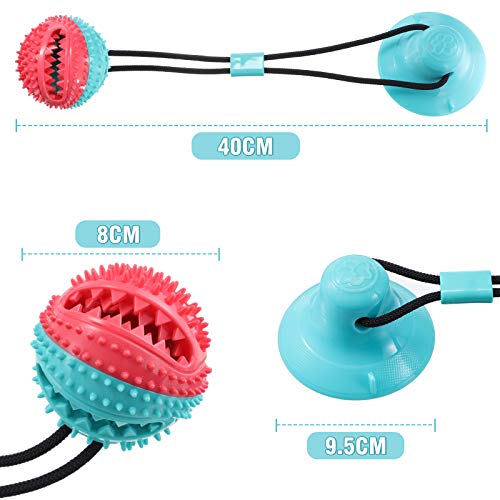 Suction Cup Dog Chewing Toy, CAMTOA Dog Rope Ball Toys
