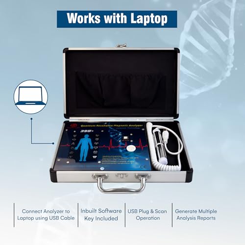 Image of 2026 Advanced 39G+ Quantum Resonance Magnetic Analyzer | 54 Health Reports Full Body Scanning Machine | Probe Rod Testing Machine | Windows Laptop Compatible | Professional Health Analyzer for Home & Clinic