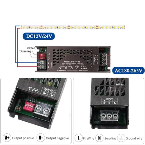 Transformateur LED 24V 200W à intensité variable pour installation haut de gamme - 4