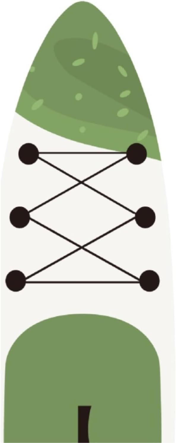 Paddleboard Paddle Board Inflatable Surfboard Stand Up Surfing Portable Layer Fold Deck Paddle Sap Boards for Surfing (One Color 320 * 81 * 15CM)