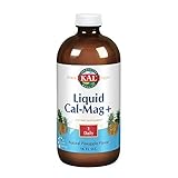 KAL Liquid Cal-Mag+ Vitamin D-3 | Natural Pineapple Flavor | Healthy Bones, Muscle & Heart Support | 30 Servings | 16 oz