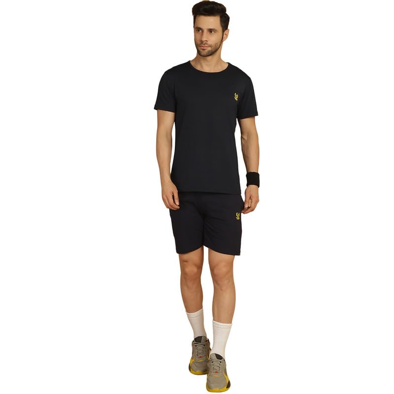 mack jonney VIMAL JONNEY Anthracite Cotton Solid CO-ORD Set Tracksuit for Men-ANT_T_D11._02-P-picture-53