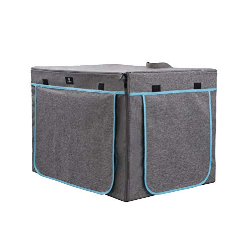 X-ZONE PET Jaula de viaje para gato, condominio port�til para gatos sin estr�s con dise�o de perreras grandes, colecci�n de cama para gatos, caj�n interior y exterior para mascotas