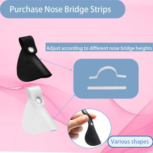 9 Pcs Small Size Sun Protection Nose Protector UV Eye Patch for Glasses Sunlight Men Women Exposure Tanning Outdoor Sports (Black, White, red, Light Blue, Light Apricot, Pink, Yellow, Gray)