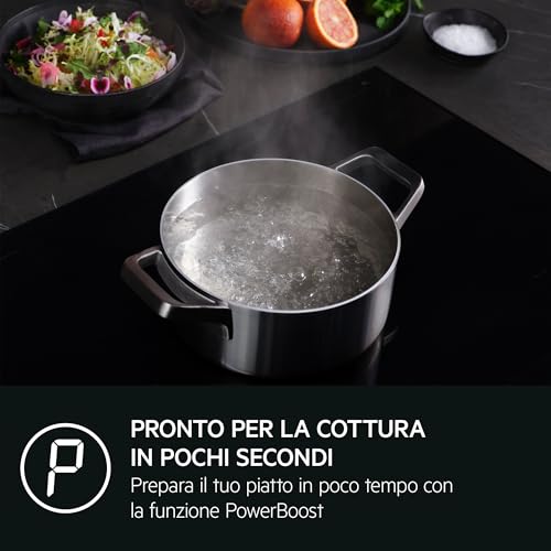 Table de cuisson induction AEG série 6000 au design épuré 60 cm