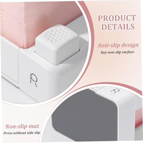 Dispensador automático de discos de algodón con pegatinas caja organizadora sellada para baño 5