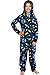 INTIMO Polar Express Big Kids Believe Hooded One-Piece Footless Sleeper Union Suit (S/M)