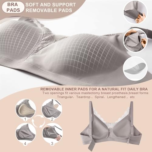 Post-Surgery Mastectomy Bra Breast Prosthesis Breast Forms Artificial Fake Boobs Bralette Daily Bra4
