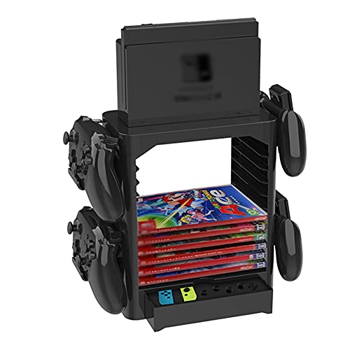 TwiHill Suporte de armazenamento multifuncional para switch Nintendo, suporte de host de interruptor