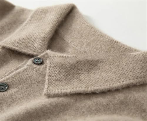 Classic Polo Cashmere Blend Sweaters for Men Fall Winter Pull Business Casual Warm Knit Pullover3