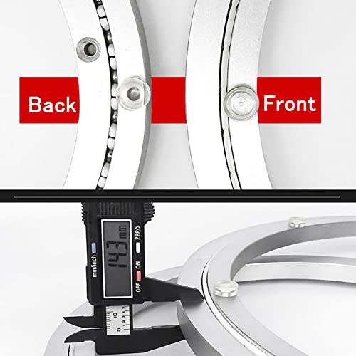 Duchunsheng Silent Lazy Susan Hardware Bearing Heavy Duty Aluminium 8-32in - Round Table Bearing With PE Muffler Strip - 360° Rotation Large Turntable Base (Size : 16 inches (400mm)) - Image 3