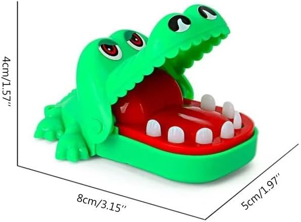 Green Crocodile Teeth Home Ornament, Crocodile Biting Finger Dentist Games Funny Ornament - Image 3