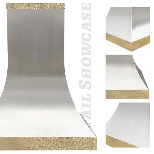 SINDA Classic Hammered Stainless Steel Range Hood with High Airflow Cenrtifugal Blower, Stainless Steel Vent with Liner and Internal Motor, Baffle Filter, SRHR35302127I, 30"W x27"D x21"H, Island Mount