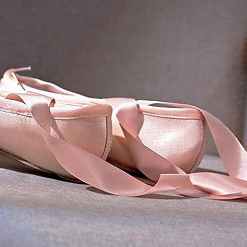 Milageto Sapatilhas de balé para mulheres, Pointe Ballet de Dança, sapatilhas de balé para com alças
