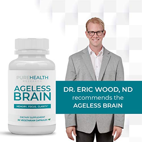 Ageless Brain by PureHealth Research - Memory, Focus & Clarity. Doctor Formulated, Brain Supplement for Healthier Brain, Sharper Mind & Clearer Thinking - 30 Capsules - Thumbnail 5