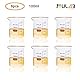 ULAB Scientific Glasbecher-Set, Vol. 100 ml, 3,3 Borosilikatgriffin, Niedrige Form mit Aufgedruckter Graduierung, 6er-Pack, UBG1014