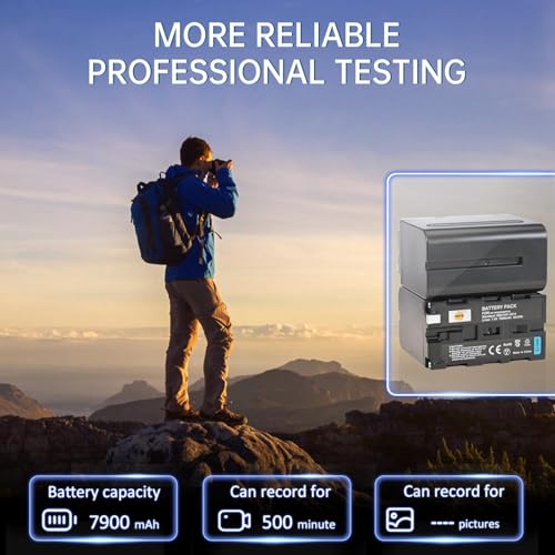 Batería NP-F950 recargable con cargador compatible Sony CCD-TR511E 7