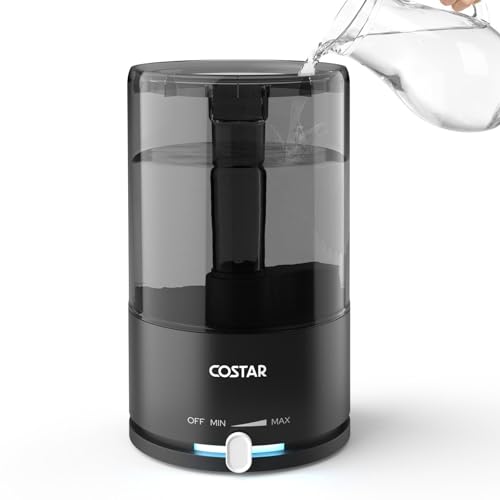 Image of COSTAR Humidifier for Room Moisture with 4.2 Litres Water Tank, Top-Refill Cool Mist Ultrasonic Humidifier for Home Bedroom Whisper-Quiet, Auto-Shut off, Effective Cold & Cough Relief, Black