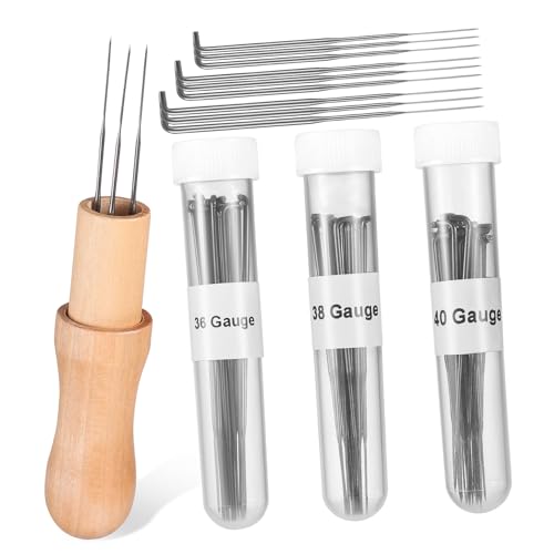 VILLCASE 1 Set Felting Needles with Wooden Handle Needle Felting Tools for Craft Projects for Home Decorations and Creative Crafts