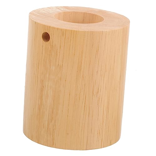 DIYEAH Socle De Lampe Cylindrique En Bois D'hévéa Led Socle Lumineux Léger Pied De Lampe De Table Pour Bureau Chambre Salon Usage Quotidien
