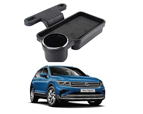 Image of Oshotto (FT-04) Foldable Car Auto Headrest Rear Back Seat Table Drink Food Cup Tray Holder Compatible with Volkswagen T-ROC