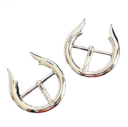 Boucles métalliques couleur argent 2,5 cm pour maroquinerie haut de gamme HAND RBS03