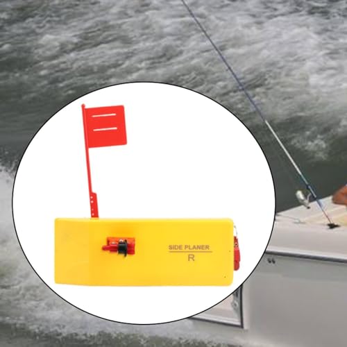 FytStycale Fishing Planer Board Fishing Tackle Medium Snap Release Clip Side Planer Board for Trolling Boat Fishing in, Right