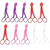 OFFSCH Flower Lifter Scissors Set 12pcs Fondant Cake Scissors Multi-functional Flower Cutters for Sugarcraft Random