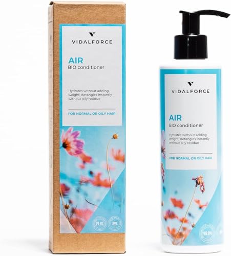 AIR Acondicionador pelo graso I Tecnología natural desenredante libre de grasa |ToxicIFree, Sostenible y Ecológica| Acondicionador sin sulfatos, sin siliconas I Acondicionador pelo rizado o liso 250ml
