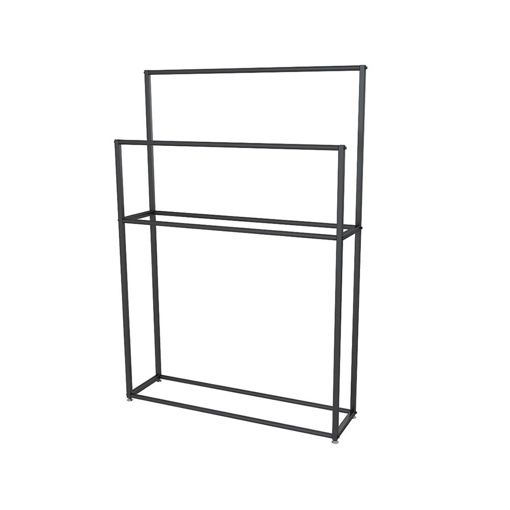 porta asciugamani da terra Portasciugamani da bagno Appendiabiti for interni Appendiabiti da pavimento in ferro Combinazione di appendiabiti in metallo for soggiorno bagno con doccia(Nero,M)