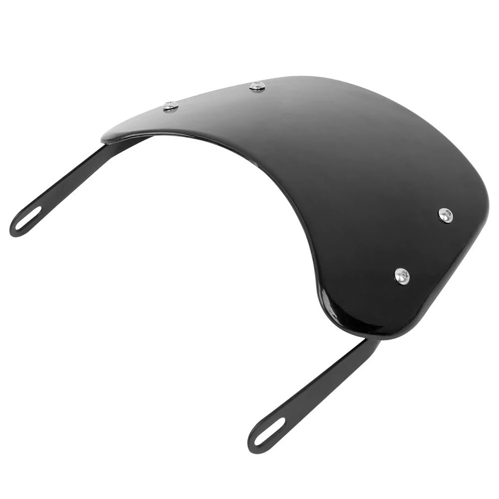 Deflettore per Moto Parabrezza deflettore Antivento Regolabile per Faro Universale Nero da 6,5 ​​"-9,45" per Ha&rley Deflettore Parabrezza