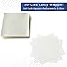 Clear Candy Wrappers for Caramels (300 Pcs 5 x 5 inches) - Natural Clear Cellophane Wrapper - Candy Wrapping Paper for Caramel, Chocolate, Nougat, and Lollipops