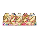 Lindt - Barette de 5 Mini-moulages LAPIN OR Edition Fleurs - Chocolat au Lait - Idéal pour...